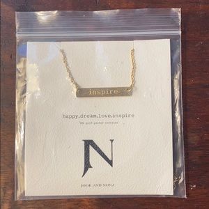 Jook and Nona 18” “Inspire” gold Necklace